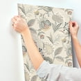 thumbnail image 4 of Chesapeake Bohemian Grey Jacobean Wallpaper, 20.5-in by 33-ft, 4 of 5