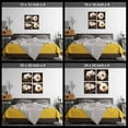 thumbnail image 3 of Brown Wall Art Flowers Canvas Wall Decor for Living Room Bedroom Floral Abstract Painting Pictures Artwork Framed Wall Art Giclee Prints (12x12inchx4), 3 of 6