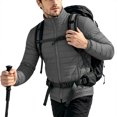 thumbnail image 4 of Ceisia Men Solid Stand Collar Quilted Puffer Jacket Full Zip Lightweight Warm Outer Coat For Fall Winter Outdoor Travel Daily Commute Gift, 4 of 7