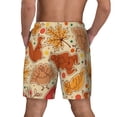 thumbnail image 2 of Lsque Mens Swim Trunks Autumn Animal Maple Leaves Pattern - Bathing Suit Compression Liner - Beach Swim Shorts Swimwear - (S-3XL) - Stretch Quick Dry -XX-Large, 2 of 9