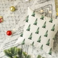 thumbnail image 6 of Sm:)e Green Pine Tree Christmas Throw Pillow Covers 18x18 Inch, Decorative Cushion Covers for Couch Sofa Bedroom Living Room Home Decor, White, 6 of 7