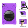 thumbnail image 7 of XYX Case for Samsung Galaxy Tab S5e 10.5 inch SM-T720/SM-T725 with 360 Degree Rotating, Hand Strap, Shoulder Strap, Purple, 7 of 7