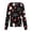 Deep Red-A#200831HH, variant on Hearthz Snap Front Christmas Scrub Jackets for Women Long Sleeve Stretchy Warm Up Scrub Tops for Women Xmas Holiday Plus Size Santa Claus Graphic Nurse Uniforms with Pocket
