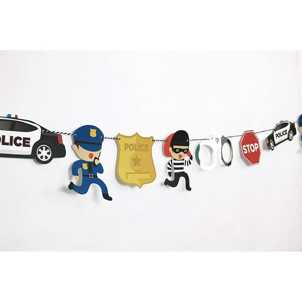 Cops And Robbers Garland Cop Party Decoration Boy Birthday Party Cops Robbers Police Car Police Badge Handcuffs Stop Sign Kids Party Decor Walmart Com Cops And Robbers Garland Cop Party Decoration Boy Birthday Party Cops Robbers Police Car Police Badge Handcuffs Stop Sign Kids Party Decor Walmart Com