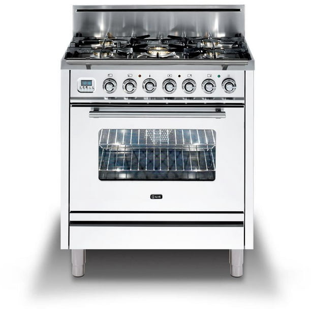 Ilve UPW76DVGGBXLP Professional Plus Series 30 Inch Gas Convection