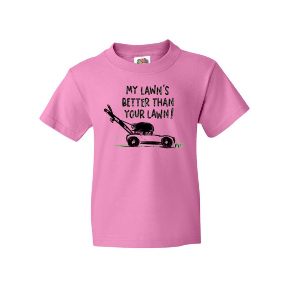 Inktastic Father's Day Dad My Lawn's Better than Your Lawn Youth T-Shirt