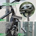 thumbnail image 3 of Candado de cable con combinación reconfigurable - 4 dígitos para bicicleta, moto y maletas (incluye 3 cables de diferentes longitudes) - Acero inoxidable color negro, 3 of 5