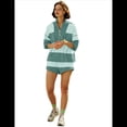 thumbnail image 2 of Conjunto Deportivo de Dos Piezas A Rayas para Mujer, Chándal Extragrande, Top y Pantalones Cortos con Bolsillos, Verde M, 2 of 9