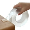 thumbnail image 2 of ICERUN 2026 New Double Sided Adhesive Tape Heavy Duty,Transparent,Removable,Mounting Tape,Grip,Strong Sticky,Wall Tape,Transparent Stripe,Paste Items,Office,Two Sided,Household,(2Mm30Mm6.6 Ft), 2 of 7