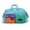 Blue, variant on Color Block Multi Pocket Travel Tote Bag, Large Capacity Canvas Handbag with Detachable Shoulder Strap for Maternity Daily Travel Light Black