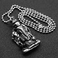 thumbnail image 2 of Collar de acero inoxidable Sunnimix Ganesha Elephant God Necklace Plata, 2 of 8
