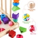 thumbnail image 5 of Juego de secuenciación de cuentas Montessori para niños, juguetes de cuentas de cordones de madera para niños pequeños, apilador de formas de colores a juego para 2, 3, 4, 5 años, juguetes educativos, 5 of 8