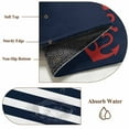 thumbnail image 6 of Rectangle Area Rugs 5 x 7 Ft, Anchor Navy Blue Non-Slip Residential Carpet, Red Nautical White Geometric Stripes Indoor Crawling Mats Runner Rugs for Living Room/Dining Room/Bedroom, 6 of 8