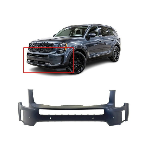 DCP Front Upper Bumper Cover For 2020-2022 Kia Telluride Primed KI1014107