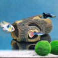 thumbnail image 2 of Tronco de betta con forma de tronco de árbol hueco de resina Uniclife para decoración de acuarios, 2 of 6