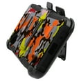 thumbnail image 3 of DALUX Hybrid Kickstand Holster Phone Case Compatible with Galaxy A01 - Orange Stylish Camo, 3 of 3
