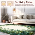 thumbnail image 2 of ODIKA 6'x9' Machine Washable Non-Slip Area Rug, Emerald Luxuriant Botanical Design High Traffic Rug, Green, 197198, 2 of 7
