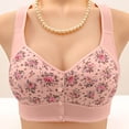 thumbnail image 3 of Bras for Women Fashion Push Up Full Coverage Seamless Supportive Bra No Underwire Comfortable Supportive Bra Pink, Size 40, 3 of 4