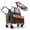Brown(400lb), variant on Folding Wagon 2-in-1, 650lb Heavy Duty Collapsible Cart, All-Terrain Wheels w/Brakes, Side Pockets - Azure Blue