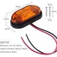 thumbnail image 4 of Luces laterales LED 4x4, iluminación delantera y trasera, luces de posición LED impermeables, luces de posición universales de 12 V y 24 V para remolques, furgonetas, caravanas, camiones, autobuses -, 4 of 5