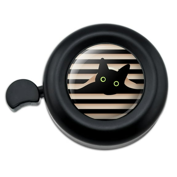 Black Cat In Window Bicycle Handlebar Bike Bell