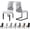 White Lines, variant on Chair Covers for Dining Room Set of 6 Stretch Dining Chair Covers Spandex Kitchen Chair Slipcovers Removable Washable Parson Chair Slipcovers(6Pcs,White Lines)