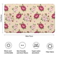 thumbnail image 3 of Pioneer Flower Floral Print Pattern Bathroom Rugs Mat, Non Slip Microfiber Bathroom Rug with Rubber Backing, Soft Mats for Bathroom Floor Tub Shower, 17"x30", 3 of 5