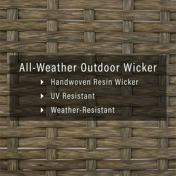 Crosley Tribeca 4 Piece Wicker Patio Sofa Set in Driftwood and Sand Walmart