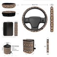 thumbnail image 4 of Garronmavis Aztec Southwest 13 Pack Car Accessories Sets 4 Pieces Car Seat Covers Car Trash Bag Car Dash Accessories Rearview Mirror Cover Steering Wheel Cover Keychain, 4 of 4