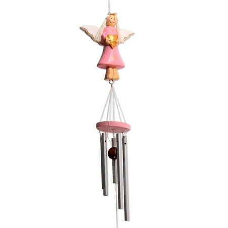 

Novica Handmade Angels Love In Pink Wood And Aluminum Holiday Decorative Accent