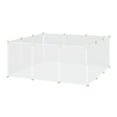thumbnail image 7 of Barara King Pet Playpen DIY Small Animal Cage Open Enclosure Portable Plastic Fence 12 Panels for Bunny Chinchilla Guinea Pig White, 18" x 14", 7 of 7