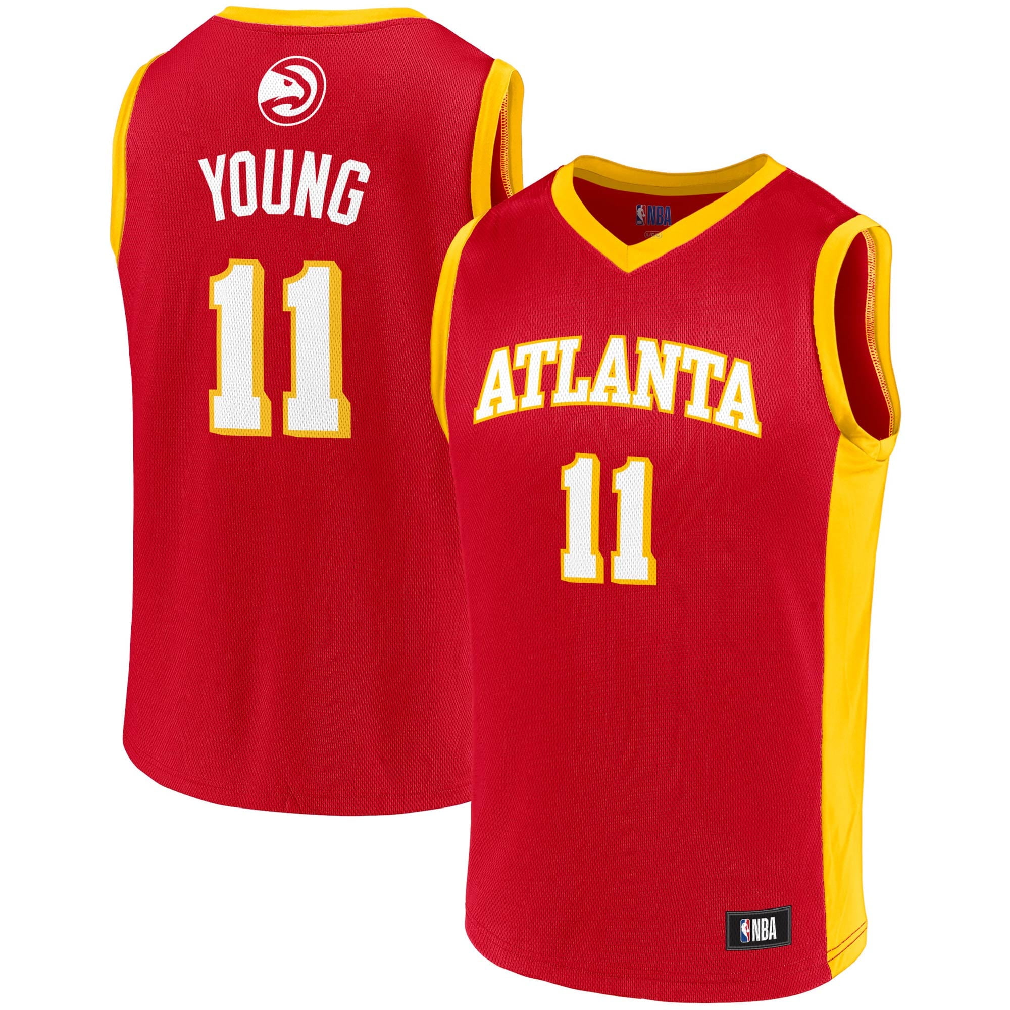 red and yellow basketball jersey