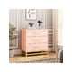 thumbnail image 3 of |6407|estilizado para almacenamiento solution: 3 cajón de madera cómoda con gold handles - perfect para dormitorio o closet organization|, 3 of 8
