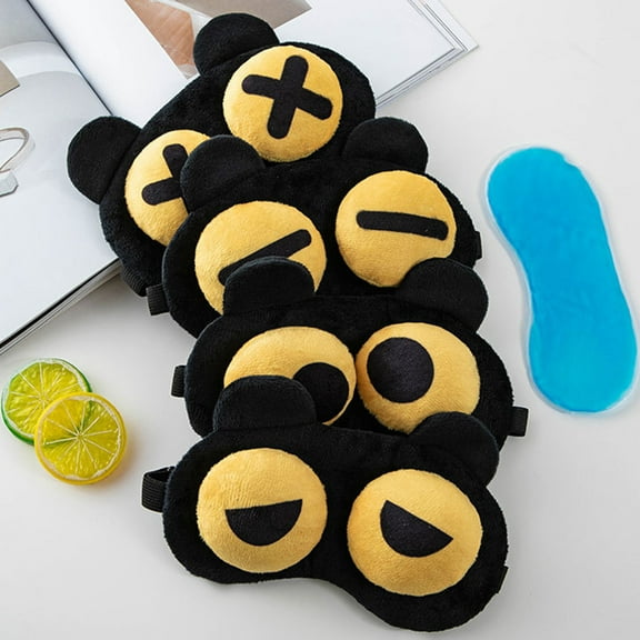 3D Blindfold Sleep Mask for Kids Super Soft Memory Foam Contoured Eye Mask, Travel Sleep Mask Cover with Elastic Strap