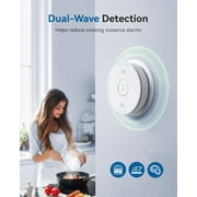 SITERWELL Smoke & Carbon Monoxide Detector Combo 10 Year Battery, UL217-9th, Reduced Nuisance Alarms, Bilingual Voice Alerts, 2 pack