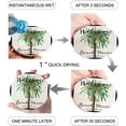 thumbnail image 2 of POGLIP Summer Retro Coconut Tree White Set of 8 Round Coaster for Drinks, Absorbent Ceramic Stone Coasters Cup Mat with Cork Base for Home Kitchen Room Coffee Table Bar Decor, 2 of 5