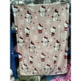 thumbnail image 3 of Hello Kitty Christmas Ghost Plush Sanrio Anime Cartoon Large Flannel Blanket Sofa Nap Blanket Bed Sheet Kawaii Festival Gift, 3 of 12