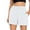 A-White2018, variant on XIAONU Women's Solid Casual Shorts Elastic Waist Side Pockets Shorts