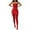 Red, variant on COM1950s Dresses for Women Sexy Lace Wrapped Chest Dress Fitted With Stockings Set