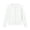 White, variant on FAIWAD Girls School Uniform Knit Cardigan Kids Unisex Classic Solid Color Long Sleeve Button Down Sweater Cardigan