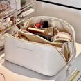 thumbnail image 2 of Bolsa de cosméticos de viaje de gran capacidad para mujer, bolsa de cosméticos de viaje multifunción, organizador de artículos de tocador, estuche de almacenamiento femenino, herramienta de maquillaje, 2 of 4