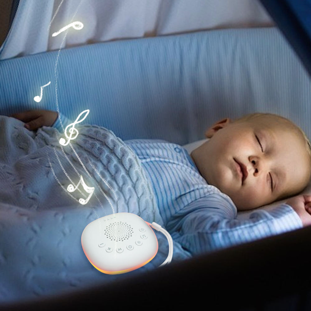 Ksruee Noise Machine Portable Sleep Calming Equipment USB Rechargeable Sleeping Aid Soother for Bedroom Nursery Travel Meditation Study Room Hospital greater