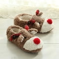 thumbnail image 3 of Up to 65 off!Chiccall Christmas Fuzzy Animal Slippers, Cute Non Slip Cartoon Soft Plush Cozy Winter Bedroom Slippers, Xmas New Year Gifts Indoor Outdoor Slippers for Women and Girls,, 3 of 5