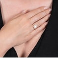 thumbnail image 2 of 14K White Gold 1-1/3 cttw. Certified Diamonds Oval-cut Halo Engagement Ring by Hollywood Hills Jewelers, 2 of 6