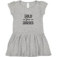 thumbnail image 3 of Inktastic Hold Your Horses Girls Toddler Dress, 3 of 5