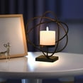 thumbnail image 2 of Ohufall Iron Candlestick Holders Restaurant Desktop Decor Romantic Candlelight Dinner Props Home Room Decorations, 2 of 6