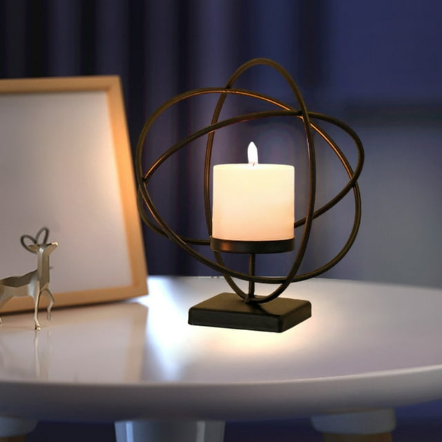 Iron Candlestick Ornaments Restaurant Desktop Sense Of Decorations Table Romantic Candlelight Dinner Props