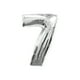thumbnail image 1 of Globo Metalizado Gigante Forma de Numero 76 cm Celebraciones plateado, 1 of 2