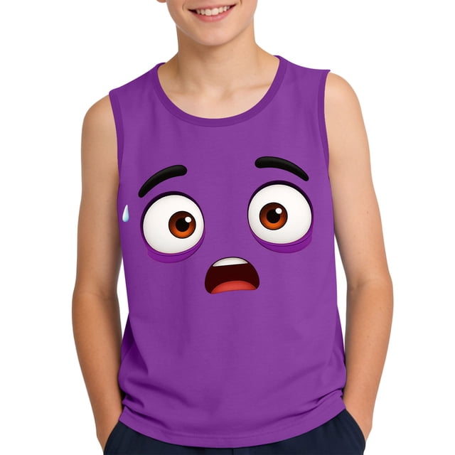 Niños Pequeños Camisola sin Mangas Suave Gradiente Impresión Moda Lindo Fondo para Niños Ocio