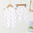 thumbnail image 4 of WOLLED Kids Boys Girls Summer Outfit Sleeveless Vest and Shorts Set for 2-10Y Toddlers, 4 of 8